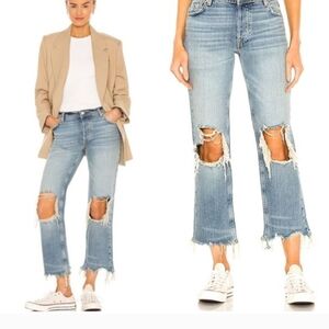 We The Free Cropped Distessed Jeans